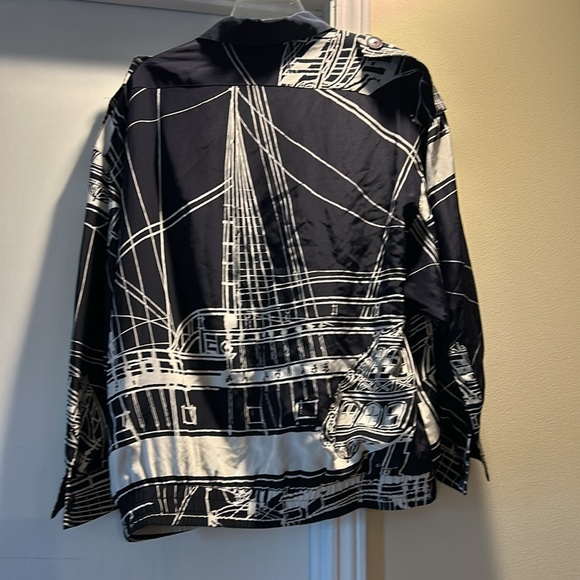 100% Silk Ellen Tracy Linda Allard Size Small Jacket Vintage - Picture 2 of 11